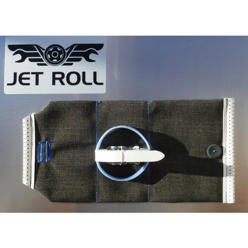 JAN 4560295510494 JETROLL/ジェットロール 自転車用バッグ関連 JETROLL2 W/JB GREY/ WHITE/ BLUE/ WHITE ミズタニ自転車株式会社 スポーツ・アウトドア 画像