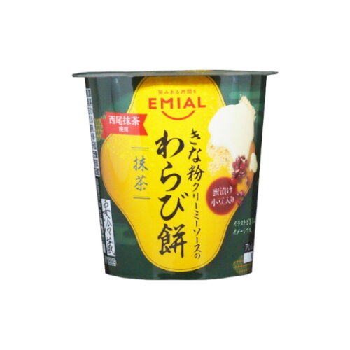 JAN 4560338756384 安曇野食品工房 EMIAL きな粉クリーミーソースのわらび餅 抹茶 135g 安曇野食品工房株式会社 スイーツ・お菓子 画像