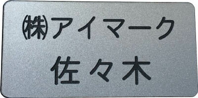JAN 4560343373033 im 別作名札    彫刻タイプ・シルバー地黒文字 an-3060sc 株式会社アイマーク 花・ガーデン・DIY 画像