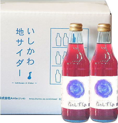 JAN 4560385807145 Ante 能登の里山サイダー 青のしずく12本セット 株式会社Ante 水・ソフトドリンク 画像