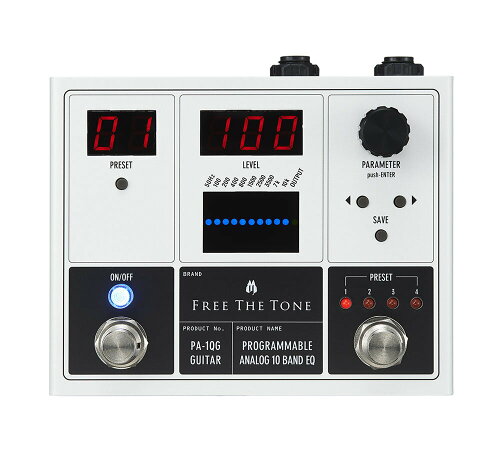 JAN 4560434321097 Free The Tone PA-1QG PROGRAMMABLE ANALOG 10 BAND EQ 有限会社フリーザトーン 楽器・音響機器 画像