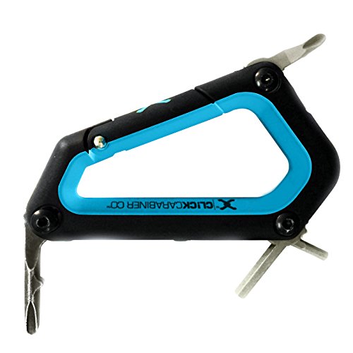 JAN 4562146760409 CLICKCARABINERクリックカラビナ  SNOWBOARD CARABINER/ Black・Blue 有限会社ガンプ スポーツ・アウトドア 画像