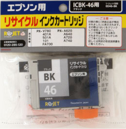 JAN 4562151643001 エネックス Rejet リサイクルインクカートリッジ EE46-BK 1色 エネックス株式会社 パソコン・周辺機器 画像