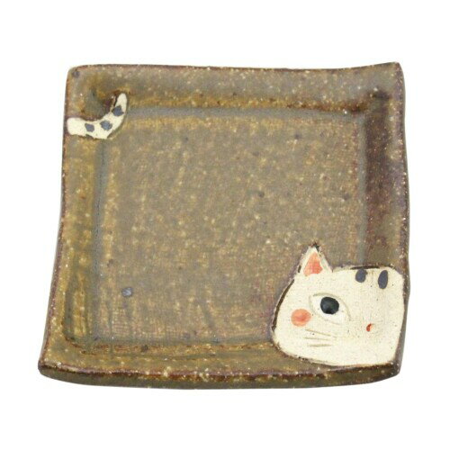 JAN 4562206019522 クラフトマンハウス 猫豆皿・角型 株式会社カネ三商店 キッチン用品・食器・調理器具 画像