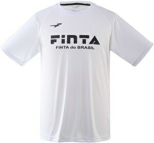 JAN 4562233030415 FNT-FT5156-0100-M FINTA フィンタ サッカー・フットサル用 トレーニングシャツ 半袖 ホワイト・サイズ：M ユニセックス ベーシックロゴTシャツ フィンタジャパン株式会社 スポーツ・アウトドア 画像