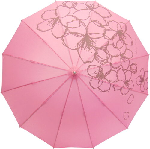 JAN 4562372767128 サントス 晴雨兼用傘 uvカット   手開き式 bloom そめいよしの ピンク jk-71-02 株式会社サントス おもちゃ 画像