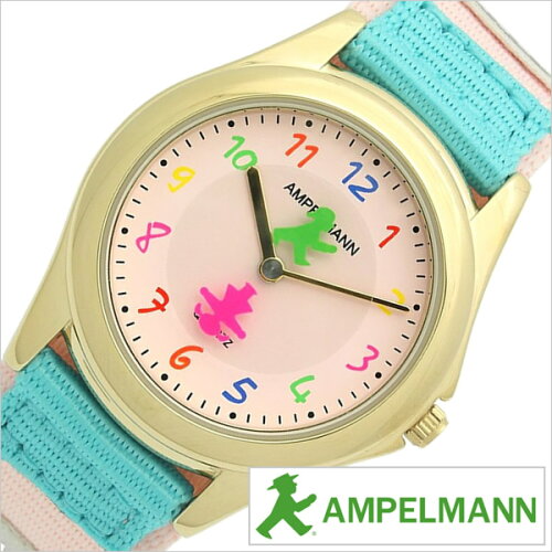 JAN 4562410156242 アンペルマン キッズ 子供用 腕時計 クオーツ AMA-2034-22 AMPELMANN ライトピンク 株式会社A.I.C 腕時計 画像