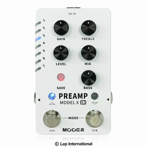 JAN 4562459901803 Mooer Guitar Effects Pedal Preamp Model X2 株式会社LEP INTERNATIONAL 楽器・音響機器 画像