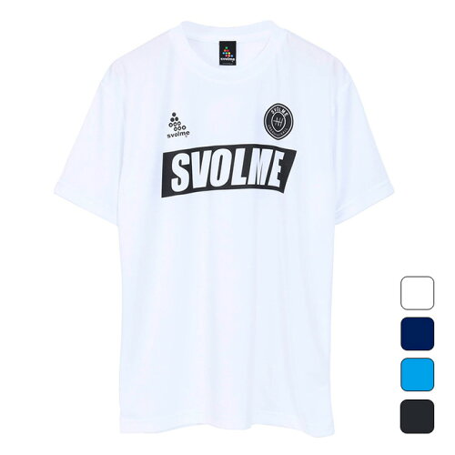 JAN 4570019559784 スボルメ SVOLME メンズ フットサル ロゴ半袖プラTシャツ ホワイト 1211-83400 000 株式会社SVOLME スポーツ・アウトドア 画像