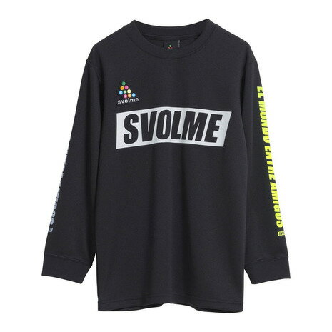 JAN 4570019578495 SVOLME ジュニア サッカー ウェア Jr SIMPLEロングプラT ブラック 1213-89200 010 株式会社SVOLME スポーツ・アウトドア 画像