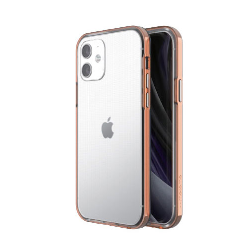 JAN 4570047540143 motomo iPhone 12/12 Pro用ケース INO Achrome Shield Case ローズゴールド MT20014I12P 株式会社ロア・インターナショナル スマートフォン・タブレット 画像