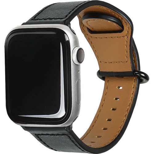 JAN 4570047545919 EGARDEN Apple Watch 44mm／42mm用 GENUINE LEATHER STRAP ブラック(1個) 株式会社ロア・インターナショナル バッグ・小物・ブランド雑貨 画像