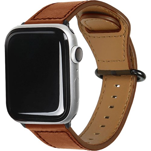 JAN 4570047546046 EGARDEN Apple Watch 40mm／38mm用 GENUINE LEATHER STRAP ブラウン(1個) 株式会社ロア・インターナショナル スマートフォン・タブレット 画像