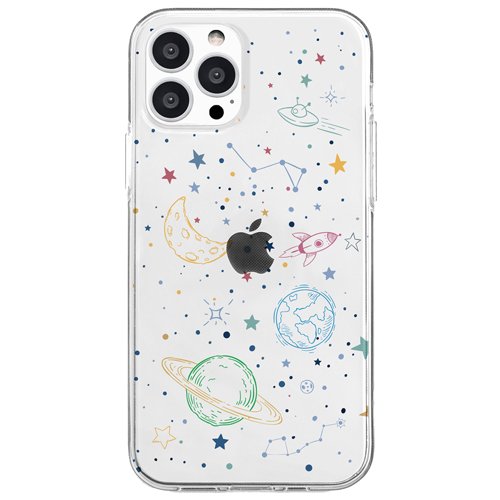 JAN 4570047551774 Dparks iPhone 13 Pro ソフトクリアケース COSMOS(1個) 株式会社ロア・インターナショナル スマートフォン・タブレット 画像