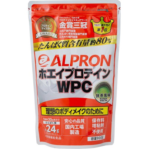 JAN 4571194860177 ALPRON WPC 抹茶風味 S(900g) 株式会社アルプロン ダイエット・健康 画像