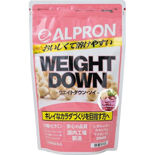 JAN 4571194860351 ALPRON ソイプロテインウェイトダウン カシスグレープフルーツ風味(900g) 株式会社アルプロン ダイエット・健康 画像