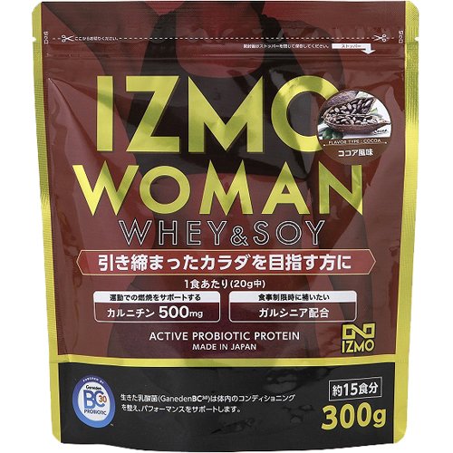 JAN 4571194869064 IZMO WOMANプロテイン ココア風味(300g) 株式会社アルプロン ダイエット・健康 画像