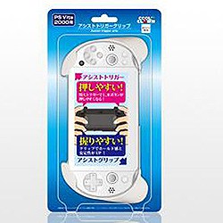 JAN 4571209314992 PS Vita 2000用 アシストトリガーグリップ ホワイト デイテル・ジャパン 株式会社コロンバスサークル テレビゲーム 画像