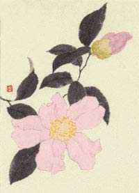 JAN 4571252530196 三好 清野蒼花「花と実」(16)山茶花 有限会社三好企画 日用品雑貨・文房具・手芸 画像