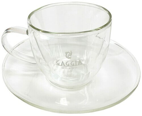 JAN 4571255390568 gaggia｜ガジア Gaggia特製ガラス製コーヒー / カプチーノカップ&ソーサー CAPP2 フジ産業株式会社 家電 画像