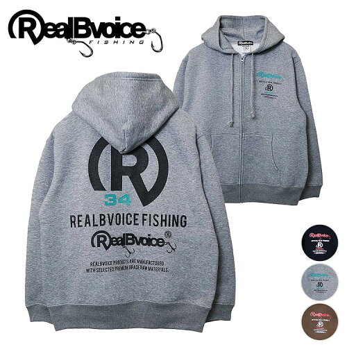 JAN 4571264068618 RealBvoice メンズ フィッシング フルジップパーカー R34 FISHING FULL ZIP PARKA ブラック 10261-11160F BK 株式会社ハスラック スポーツ・アウトドア 画像