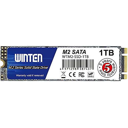 JAN 4571298587437 SSD M.2 1TB WTM2-SSD-1TB M.2 2280 SATA 3D NANDフラッシュ搭載 ウィンテン株式会社 パソコン・周辺機器 画像