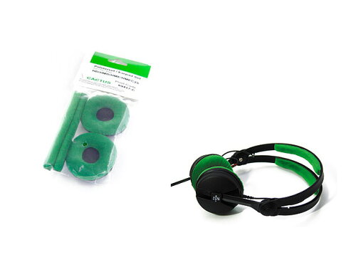 JAN 4571344890405 イヤーパッドセット Velour / カラー:cactus (dark green) 【Sennheiser ヘッドホン HD-25対応交換パッド】 ミュージックハウスフレンズ TV・オーディオ・カメラ 画像