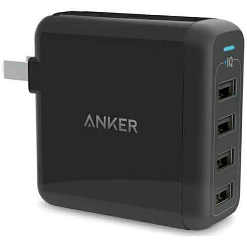 JAN 4571411182525 ANKER POWERPORT 4  USB急速充電器 BLACK アンカー・ジャパン株式会社 スマートフォン・タブレット 画像