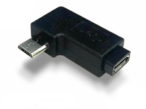 JAN 4571422520873 SSAサービス micro USB延長アダプタ USB オス→メス /上L型 ブラック SMCF-MCMR 株式会社エスエスエーサービス パソコン・周辺機器 画像