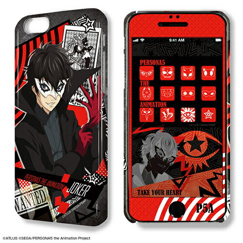 JAN 4571482404427 デザジャケット PERSONA5 the Animation iPhone 6/6sケース&保護シート デザイン01 ジョーカー グッズ 株式会社ライセンスエージェント ホビー 画像