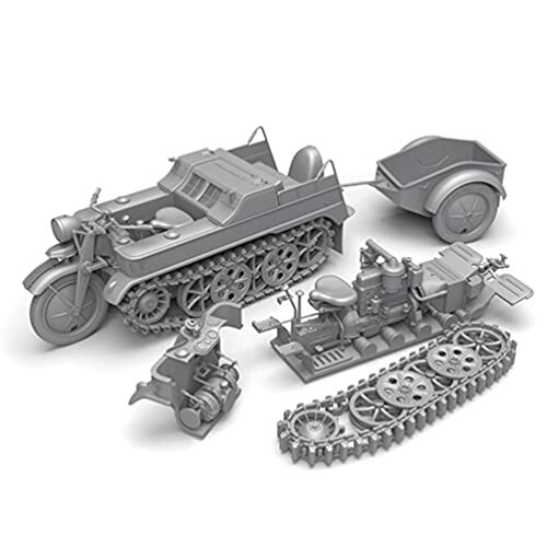 JAN 4571512706965 1/35 WWII ドイツSd.Kfz.2ケッテンクラートHK101 エンジン/トレーラー付 3D レジンキット ソルモデル 株式会社M.S Models ホビー 画像