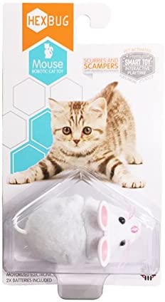 JAN 4573205120355 Hexbug ヘックスバグ Mouse Robotic Cat Toy Go! Go! 突撃マウス! ホワイト 株式会社ドリームブロッサム ペット・ペットグッズ 画像