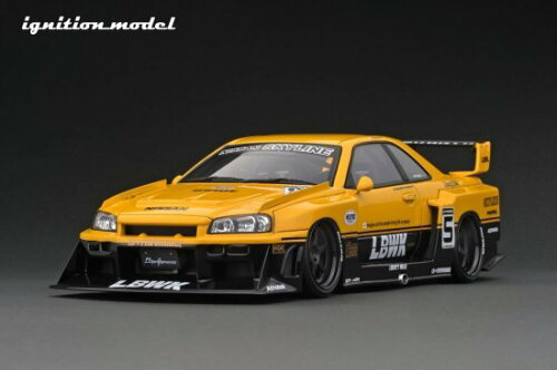 JAN 4573448897021 ignitionモデル 1/18 LB-ER34 Super Silhouette SKYLINE Yellow/Black ミニカー 株式会社ティーケー.カンパニー ホビー 画像