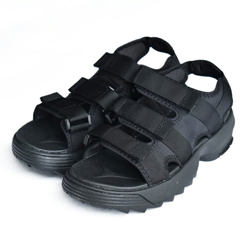 JAN 4573491447891 Grand Colony グランドコロニー RECYCLED NYLON 3BELT SANDAL S BLACK GRD-SDM-220011 株式会社スタンレーインターナショナル 靴 画像