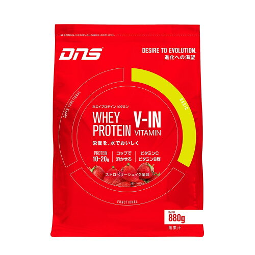 JAN 4573559892175 ディーエヌエス DNS サプリメント ホエイプロテイン ビタミン WHEY PROTEIN VITAMIN ストロベリーシェイク D80000300073 株式会社DNS ダイエット・健康 画像