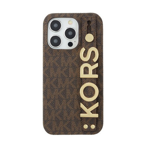 JAN 4573565909225 マイケルコース Slim Wrap Case Stand ＆ Ring iPhone 15 Pro MICHAEL KORS Brown MKSRBRWWPIP2361P 株式会社FOX スマートフォン・タブレット 画像