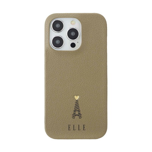 JAN 4573565909416 ELLE Slim Wrap Case for iPhone 15 Pro Greige ELGRIWPIP2361P 株式会社FOX スマートフォン・タブレット 画像