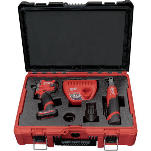 JAN 4573582681005 milwaukee M12 FPP2H-5252P JP 直送 M12FUELパワーパック インパクトレンチ、3 8インチハイスピードラチェットレンチ M12FPP2H5252PJP ミルウォーキーツール・ジャパン(同) 花・ガーデン・DIY 画像