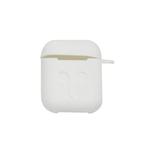 JAN 4580091022991 aglow DESIGN｜アグロウデザイン Airpods ケース用 シリコンカバー カラビナ付き ホワイト AP-SL-WH 株式会社アイキューラボ TV・オーディオ・カメラ 画像