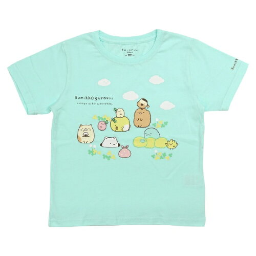 JAN 4580112030578 ファインプラス｜FINE PLUS すみっコぐらし KIDS すみっコ さんぽ Tシャツ 110cm サックス 22833896 株式会社ファインプラス キッズ・ベビー・マタニティ 画像