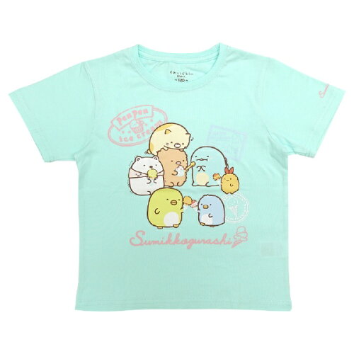 JAN 4580112030592 ファインプラス｜FINE PLUS すみっコぐらし KIDS ペンペンアイス Tシャツ 110cm サックス 22833897 株式会社ファインプラス キッズ・ベビー・マタニティ 画像