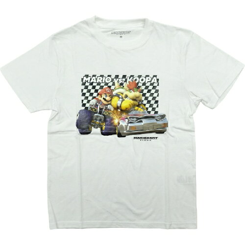 JAN 4580112030936 ファインプラス｜FINE PLUS マリオカート マリオVSクッパ Tシャツ Lサイズ ホワイト 22843051 株式会社ファインプラス おもちゃ 画像