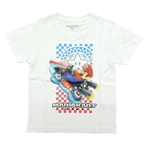 JAN 4580112031070 ファインプラス｜FINE PLUS マリオカート KIDS マリオ Tシャツ 120cm ホワイト 22843061 株式会社ファインプラス おもちゃ 画像