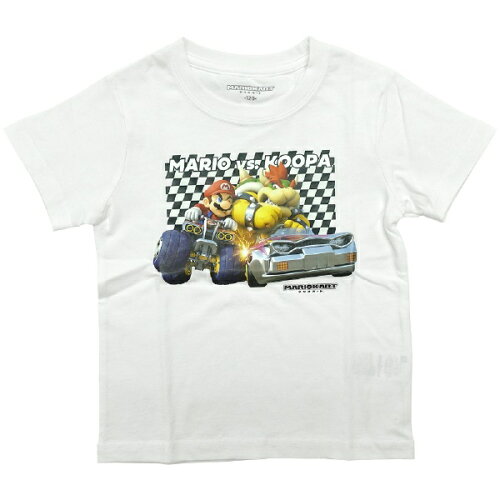 JAN 4580112031179 ファインプラス｜FINE PLUS マリオカート KIDS マリオVSクッパ Tシャツ 140cm ホワイト 22843062 株式会社ファインプラス おもちゃ 画像