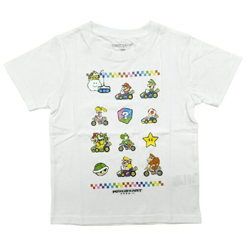 JAN 4580112031216 ファインプラス｜FINE PLUS マリオカート KIDS オールスター Tシャツ 140cm ホワイト 22843063 株式会社ファインプラス おもちゃ 画像