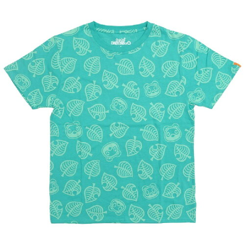 JAN 4580112045435 ファインプラス｜FINE PLUS あつまれどうぶつの森 木の葉 総柄 Tシャツ GREEN LLサイズ 22853187 株式会社ファインプラス おもちゃ 画像