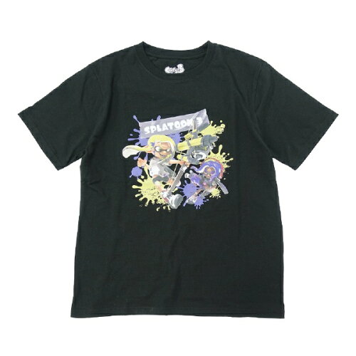 JAN 4580112068922 ファインプラス｜FINE PLUS スプラトゥーン3 ナワバリバトル Tシャツ BLACK Lサイズ 22863114 株式会社ファインプラス おもちゃ 画像