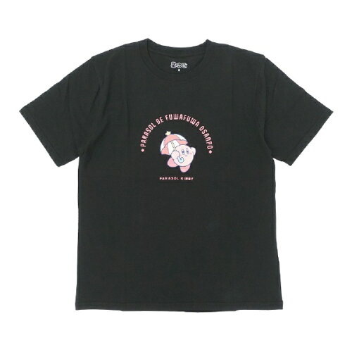 JAN 4580112069837 ファインプラス｜FINE PLUS 星のカービィ パラソル Tシャツ Mサイズ ブラック 22863108 株式会社ファインプラス メンズファッション 画像