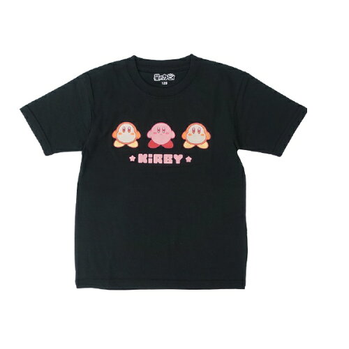 JAN 4580112074602 ファインプラス｜FINE PLUS 星のカービィ KIDS Tシャツ カービィ トリオ 120cm ブラック 22863161 株式会社ファインプラス おもちゃ 画像