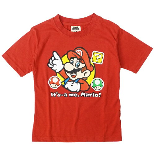 JAN 4580112084915 ファインプラス｜FINE PLUS スーパーマリオ キノコワッペン KIDS Tシャツ 100cm レッド 22863190 株式会社ファインプラス キッズ・ベビー・マタニティ 画像